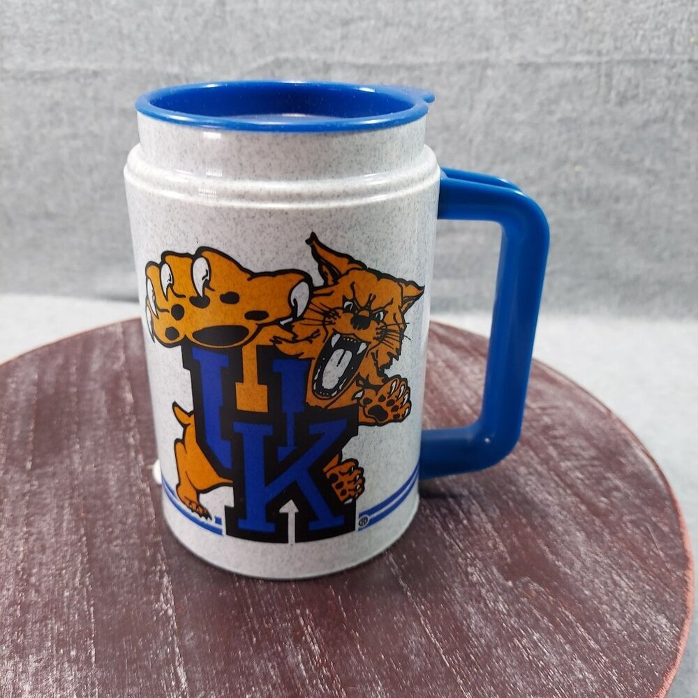 University Of Kentucky Wildcats Plastic Stein Mug With Handle Whirley USA VTG